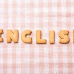 ENGLISHという形のクッキー